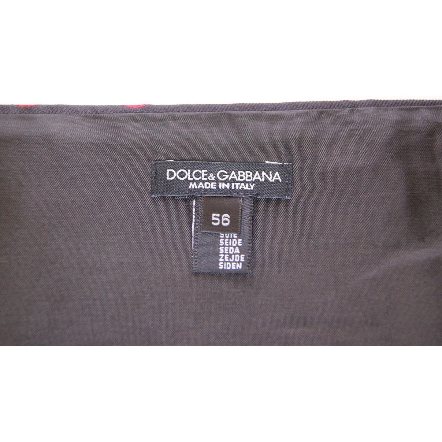 Dolce & Gabbana Black Waist Smoking Tuxedo Cummerbund Belt