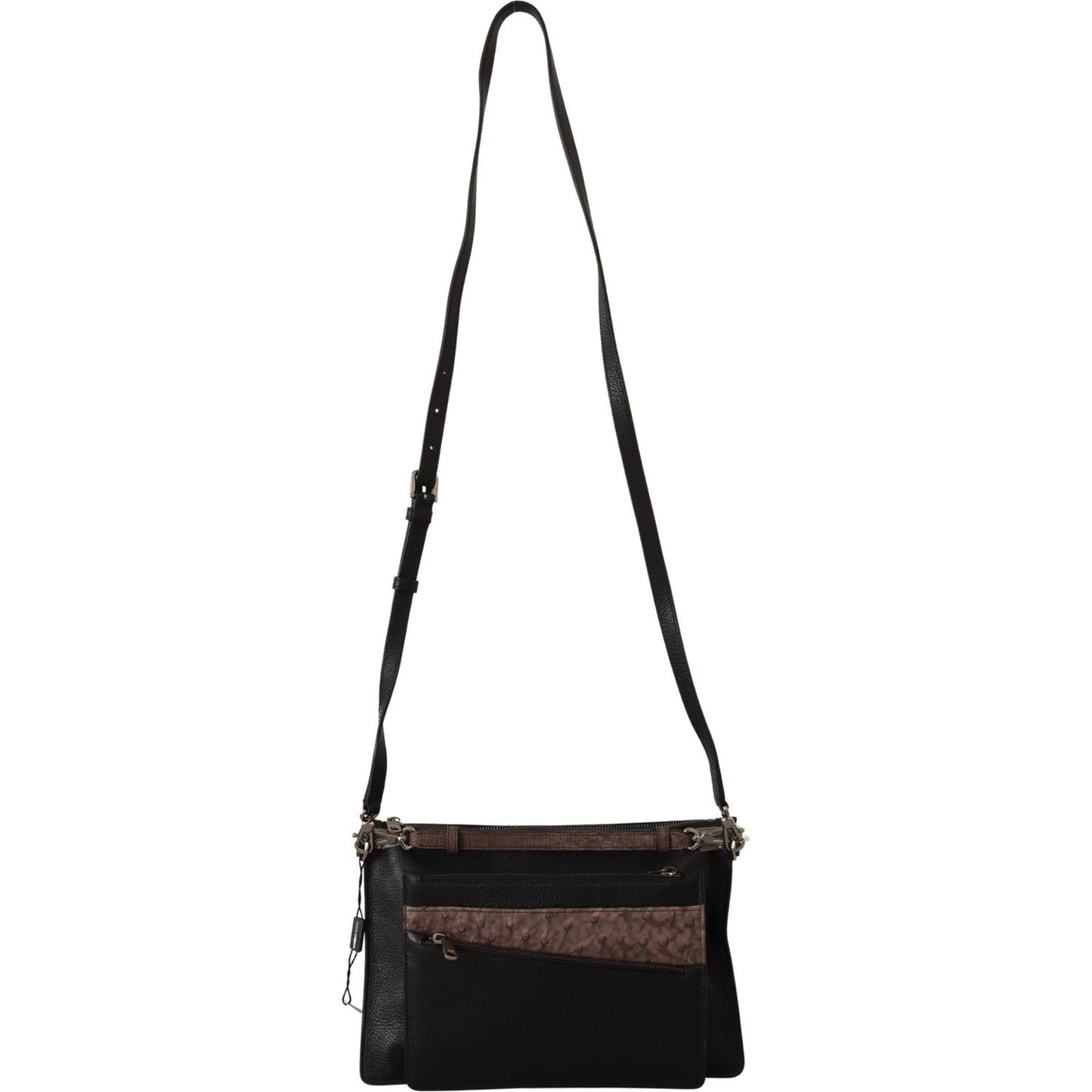 Dolce & Gabbana Black Exotic Leather Shoulder Sling Alta Sartoria Bag Dolce & Gabbana