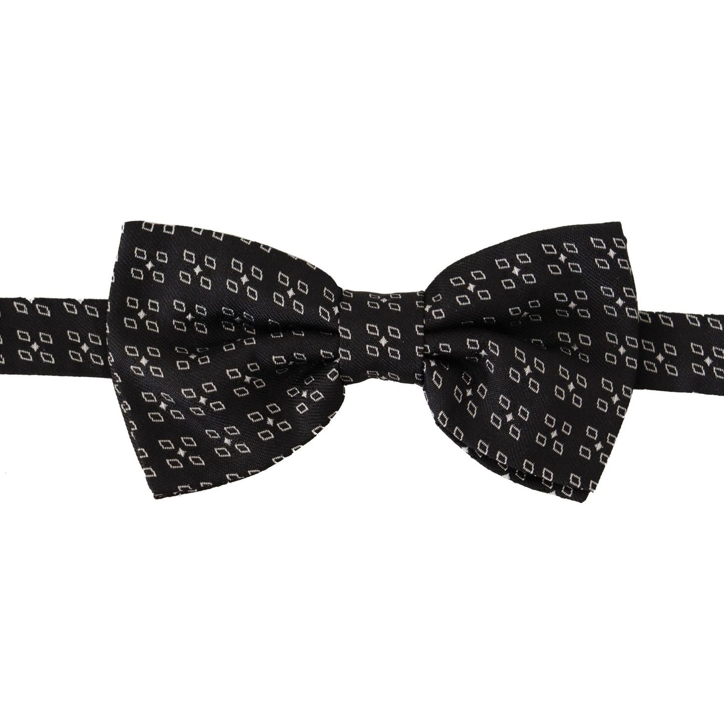 Dolce & Gabbana Black White Polka Dot 100% Silk Neck Papillon Tie Dolce & Gabbana
