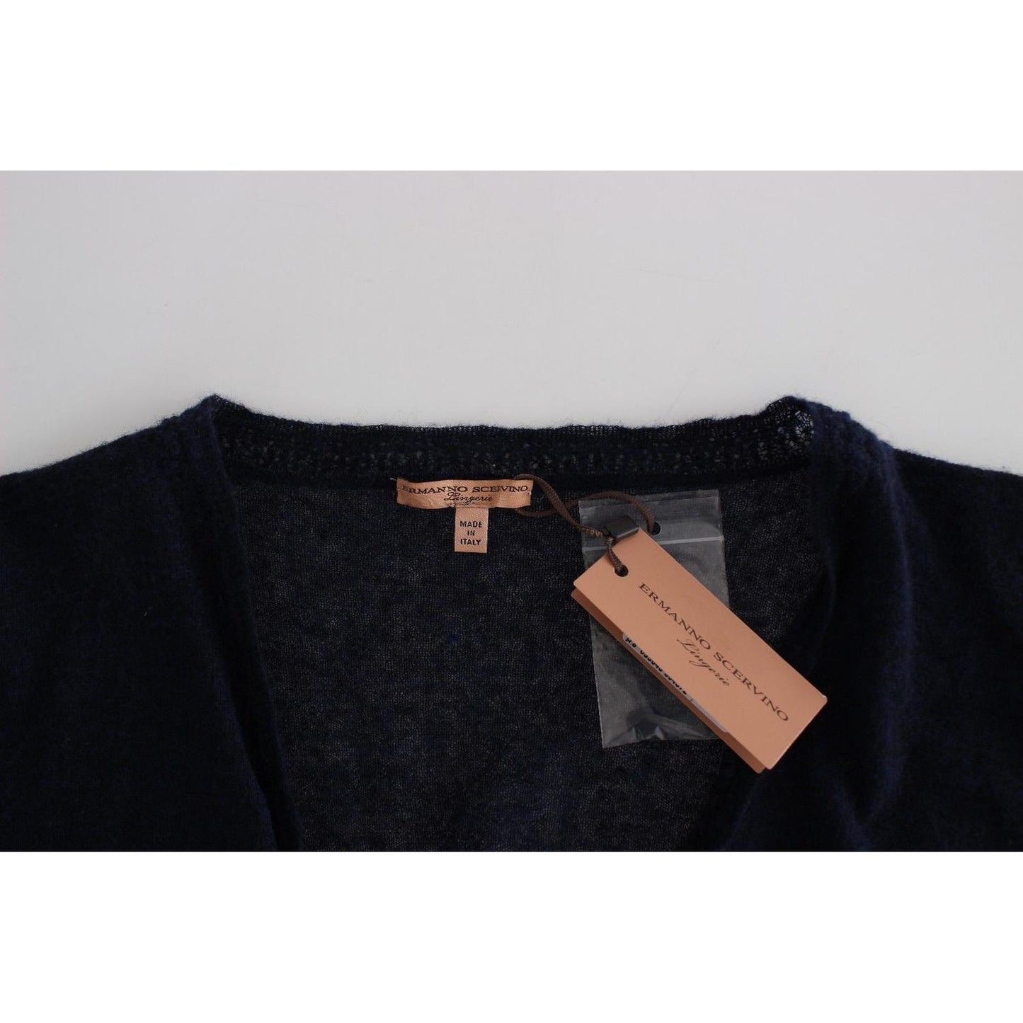 Ermanno Scervino Knit Blue Wool Sweater Cardigan Ermanno Scervino