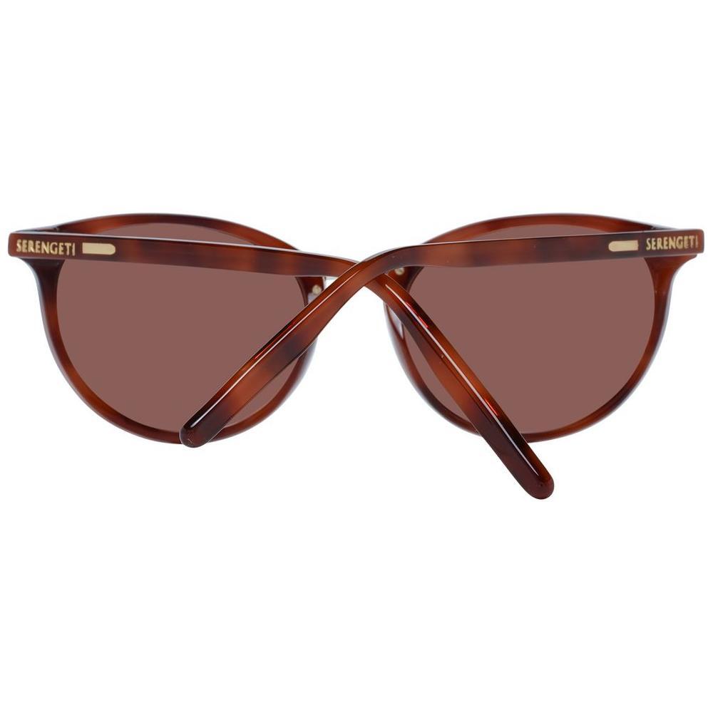 Serengeti Brown Acetate & Metal Sunglasses