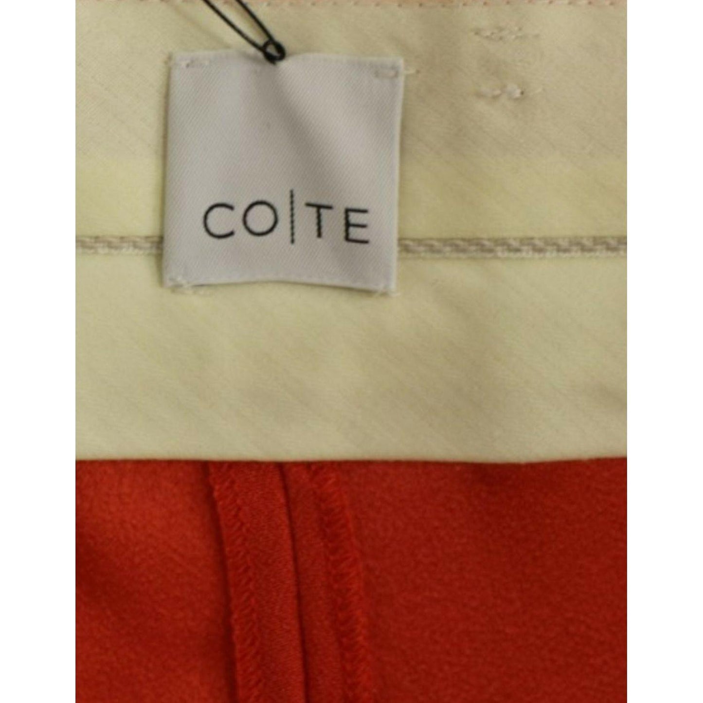 CO|TE Orange boyfriend stretch pants CO|TE