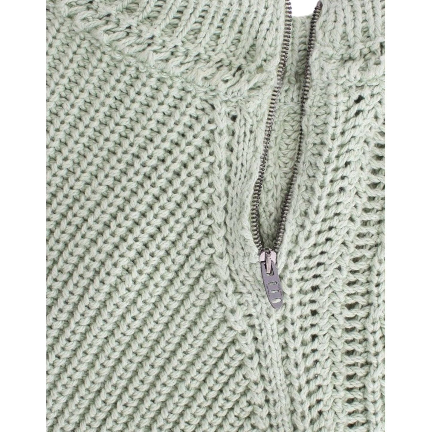 Ermanno Scervino Green Cropped Knit Sweater Knitted Jumper Ermanno Scervino