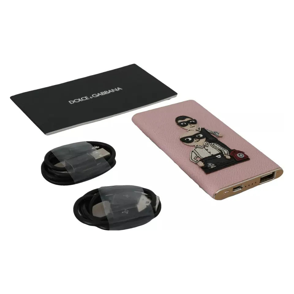 Dolce & Gabbana Charger USB Pink Leather #DGFAMILY Power Bank Dolce & Gabbana