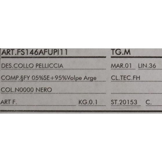 Dolce & Gabbana Black Silver Fox Fur Scarf Dolce & Gabbana