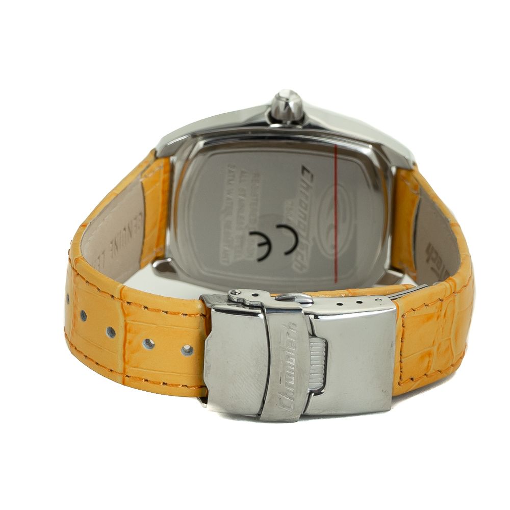 Chronotech Orange Leather Dress Watch Chronotech