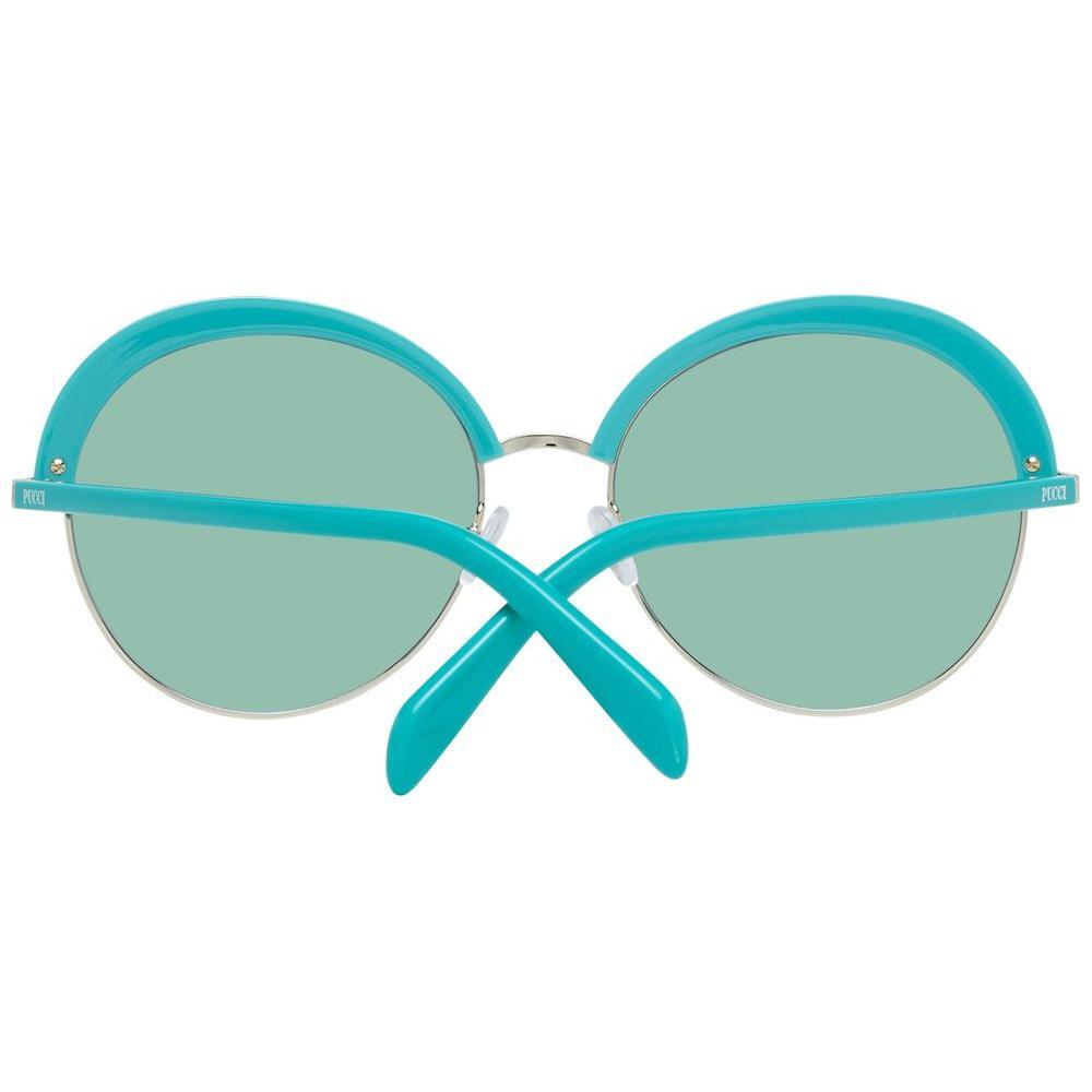 Emilio Pucci Turquoise Metal & Plastic Sunglasses Emilio Pucci
