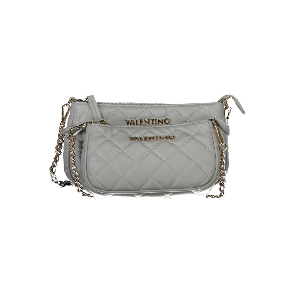 Mario Valentino Gray Polyethylene Handbag
