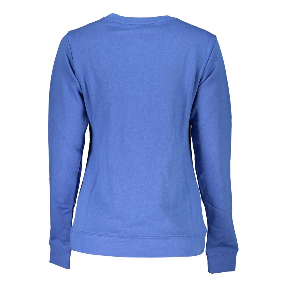 Cavalli Class Blue Cotton Sweatshirt Cavalli Class
