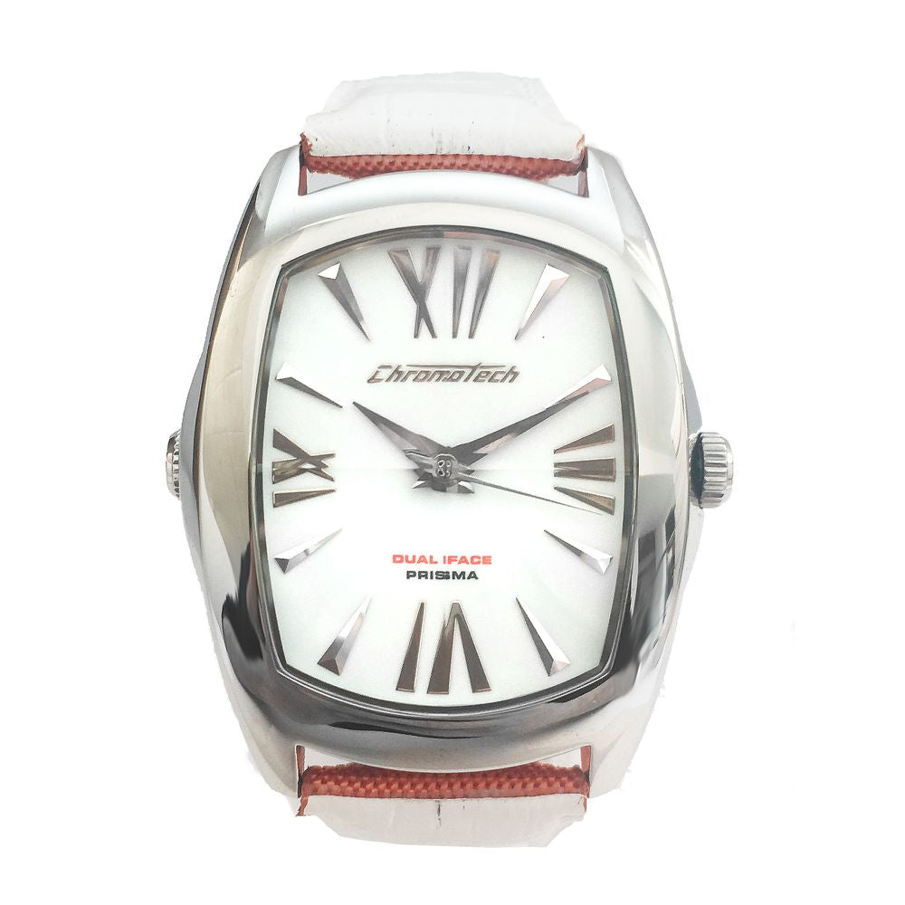 Chronotech Orange Leather Dress Watch Chronotech