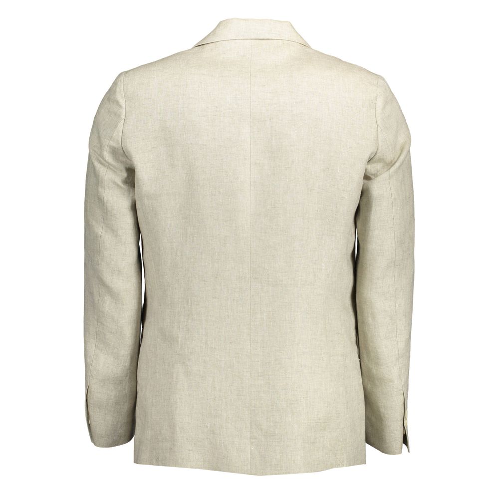 Gant Beige Linen Jackets & Coat Gant