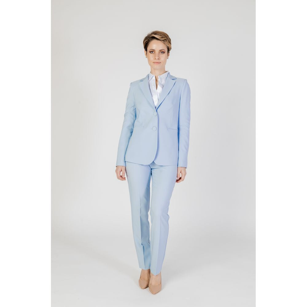 Sandro Ferrone Blue Polyester Blazer