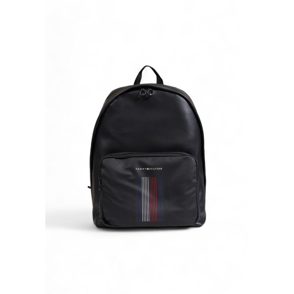 Tommy Hilfiger Black Polyester Backpack Tommy Hilfiger