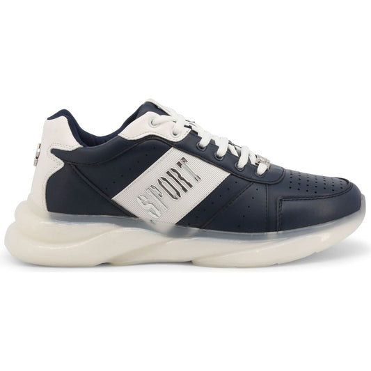 Plein Sport Sneakers all-year,blue,Category-Shoes,Gender-Men,men,navy,Plein Sport,shoes,SIPS963-85_NAVY-WHITE,Sneakers,Sneakers - Men - Shoes,Subcategory-Sneakers,synthetic leather,true,white,women >Bags,women>accessorries