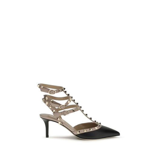 Valentino Garavani Black Calf Leather Bos Taurus Mid Heel Pumps 1728,72470364320,Black,EU36.5/US6.5,EU36/US6,EU37.5/US7.5,EU37/US7,EU38.5/US8.5,EU38/US8,EU39/US9,EU40/US10,EU41/US11,Mid Heel - Pumps - Shoes,New with tags,Pumps - Shoes,Shoes,Valentino Gara