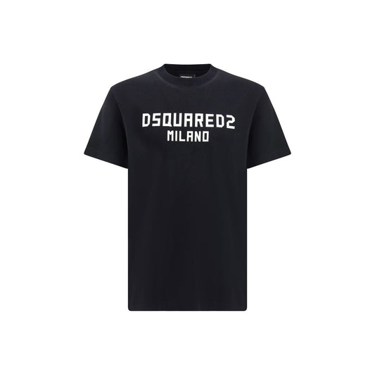 Dsquared² Black Cotton T-Shirt 1728,72470364320,Black,Clothing,Dsquared²,L,Men,New with tags,S,T-Shirts - Clothing