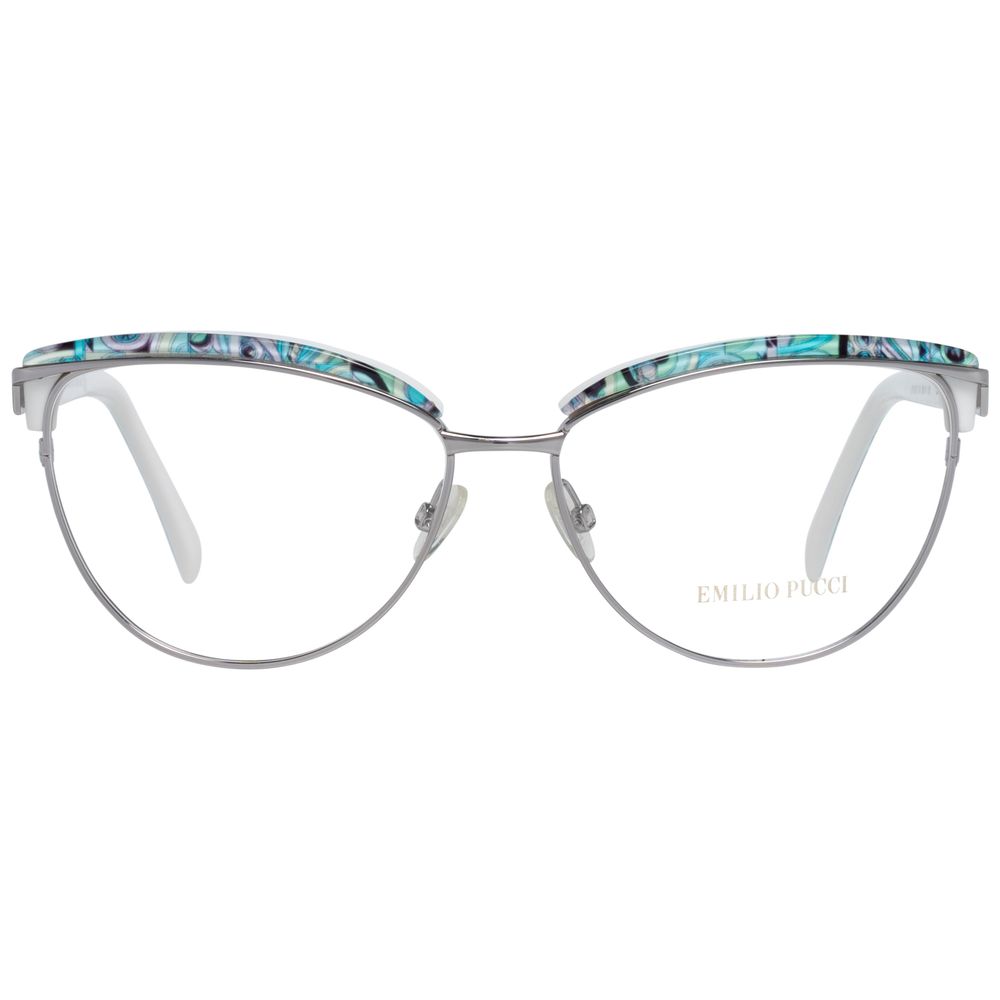 Emilio Pucci Gray Metal Glasses (Frames) 1728,67434610848,Accessories,Emilio Pucci,Glasses (Frames) - Glasses and Sunglasses - Accessories,Glasses and Sunglasses - Accessories,Gray,New with tags,Women