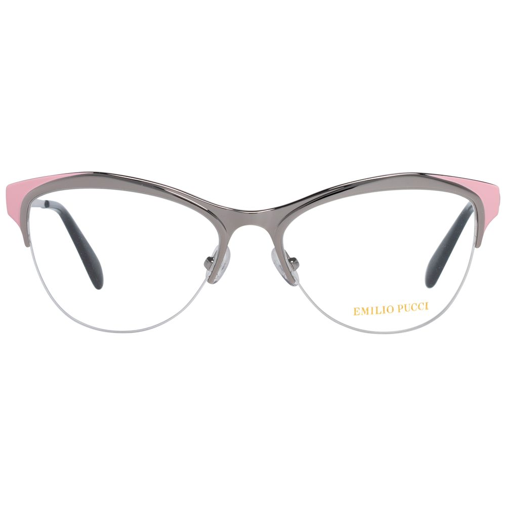Emilio Pucci Gray Metal Glasses (Frames) 1728,67434610848,Accessories,Emilio Pucci,Glasses (Frames) - Glasses and Sunglasses - Accessories,Glasses and Sunglasses - Accessories,Gray,New with tags,Women