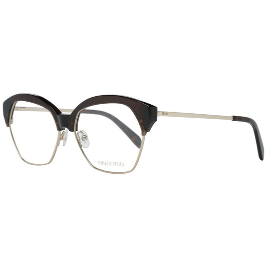 Emilio Pucci Brown Metal Glasses (Frames) 1728,67434610848,Accessories,Brown,Emilio Pucci,Glasses (Frames) - Glasses and Sunglasses - Accessories,Glasses and Sunglasses - Accessories,New with tags,Women