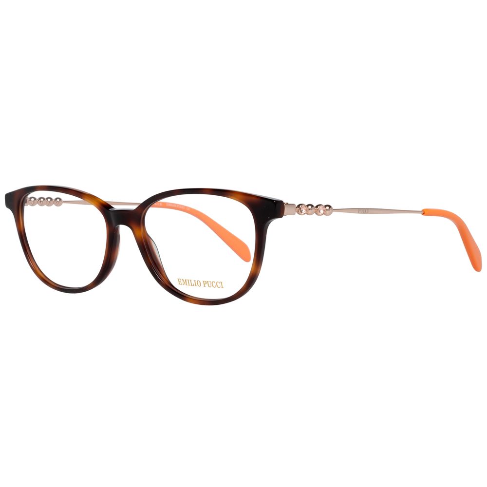 Emilio Pucci Brown Plastic Glasses (Frames) 1728,67434610848,Accessories,Brown,Emilio Pucci,Glasses (Frames) - Glasses and Sunglasses - Accessories,Glasses and Sunglasses - Accessories,New with tags,Women
