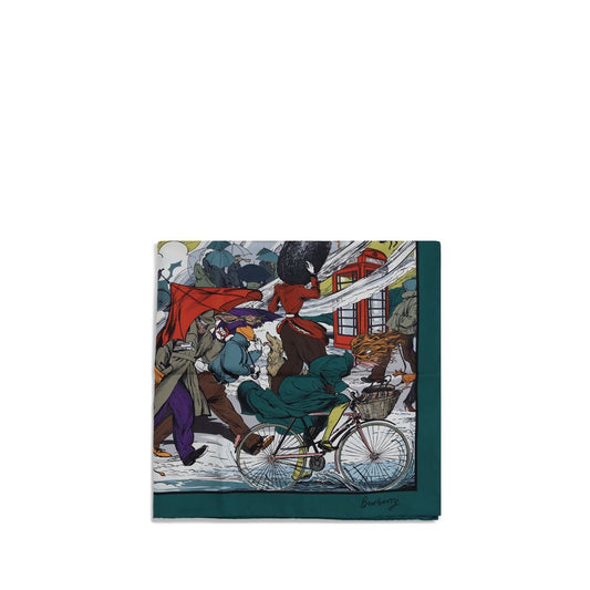 Burberry Multicolor Silk Scarf 1728,72470364320,Accessories,Burberry,Multicolor,New with tags,Scarves - Accessories,Scarves - Scarves - Accessories,Women