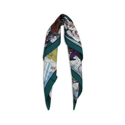Burberry Multicolor Silk Scarf 1728,72470364320,Accessories,Burberry,Multicolor,New with tags,Scarves - Accessories,Scarves - Scarves - Accessories,Women