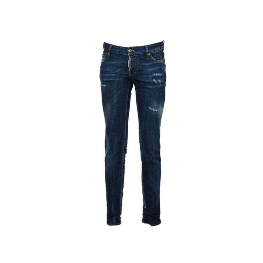 Dsquared² Blue Cotton Slim Fit Jeans 1728,40,75611013280,Blue,Clothing,Dsquared²,Jeans Denim - Clothing,New with tags,Slim Fit Jeans - Jeans Denim - Clothing,Women