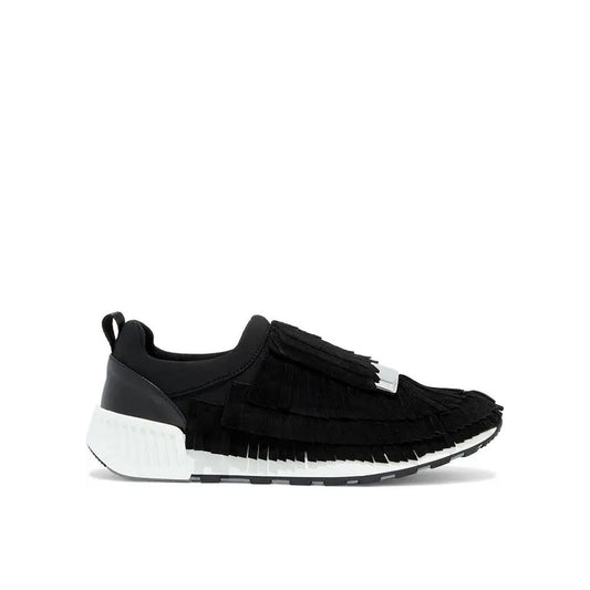 Sergio Rossi Black Fabric Athletic Sneakers 1728,75611013280,Athletic - Sneakers - Shoes,Black,EU38/US8,New with tags,Sergio Rossi,Shoes,Sneakers - Shoes,Women