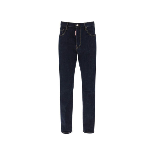 Dsquared² Blue Cotton Straight-Leg Jeans 1728,44,75611013280,Blue,Clothing,Dsquared²,Jeans Denim - Clothing,Men,New with tags,Straight-Leg Jeans - Jeans Denim - Clothing