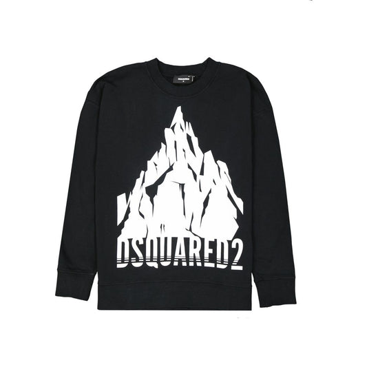 Dsquared² Black Cotton Sweatshirt 1728,75611013280,Black,Clothing,Dsquared²,M,Men,New with tags,Sweaters - Clothing,Sweatshirts - Sweaters - Clothing
