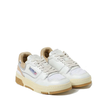 Autry White Leather Low Top Sneakers 1728,75611013280,Autry,EU36/US6,Low Tops - Sneakers - Shoes,New with tags,Shoes,Sneakers - Shoes,White,Women