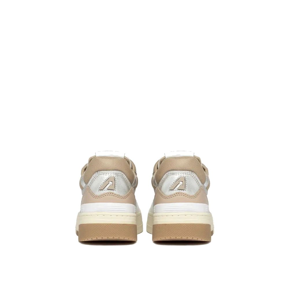 Autry White Leather Low Top Sneakers 1728,75611013280,Autry,EU36/US6,Low Tops - Sneakers - Shoes,New with tags,Shoes,Sneakers - Shoes,White,Women