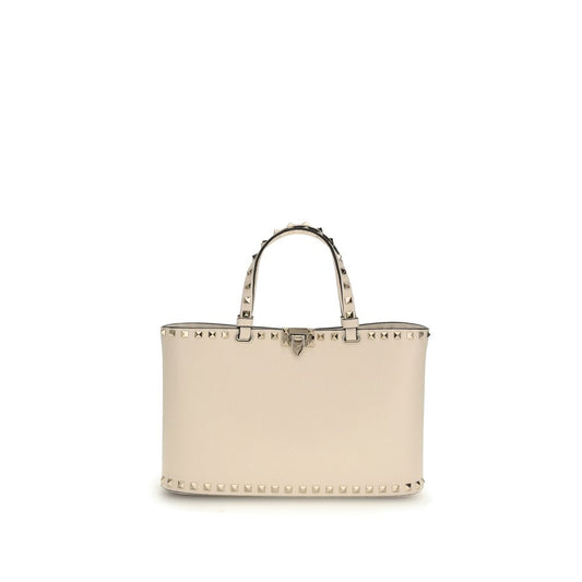Valentino Garavani Leather The Rockstud small Tote Bag