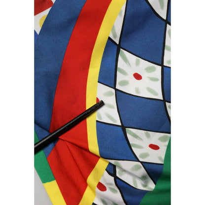 Dolce & Gabbana Multicolor Carretto Print Men Bermuda Shorts