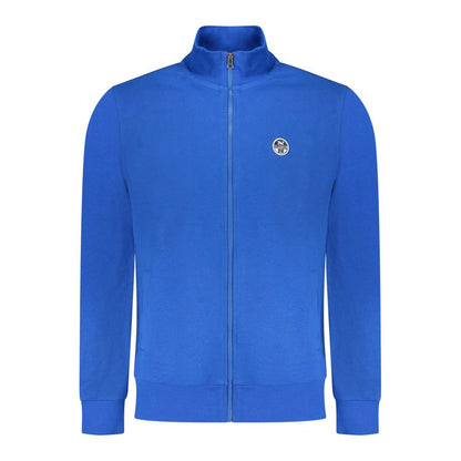 North Sails Blue Cotton Men Sweatshirt