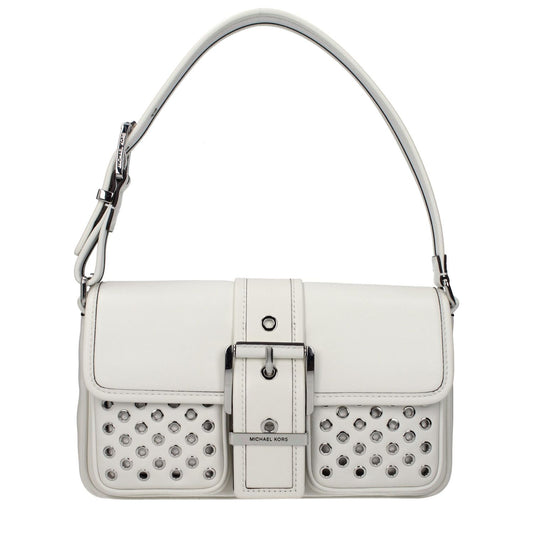 Michael Kors White Leather Shoulder Bag1728,75667636384,Bags,Michael Kors,New with tags,Shoulder Bags - Bags,White,Women