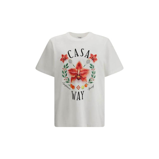 Casablanca White Cotton T-Shirt 1728,72470364320,Casablanca,Clothing,M,Men,New with tags,S,T-Shirts - Clothing,T-Shirts - T-Shirts - Clothing,White