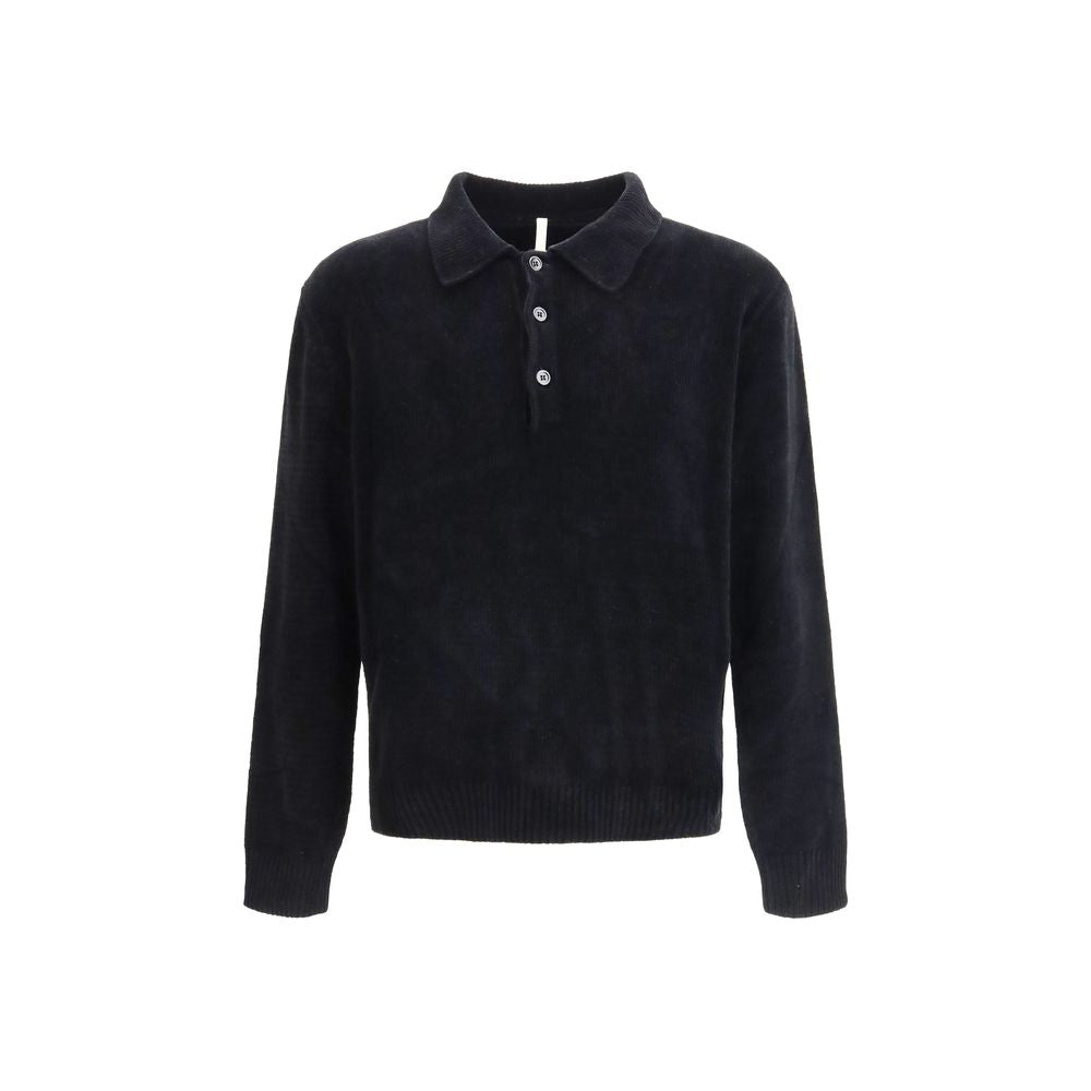 Sunflower Black Cotton Polo Shirt