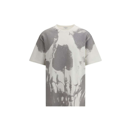 Alexander McQueen White Cotton T-Shirt 1728,72470364320,Alexander McQueen,Clothing,L,Men,New with tags,S,T-Shirts - Clothing,T-Shirts - T-Shirts - Clothing,White