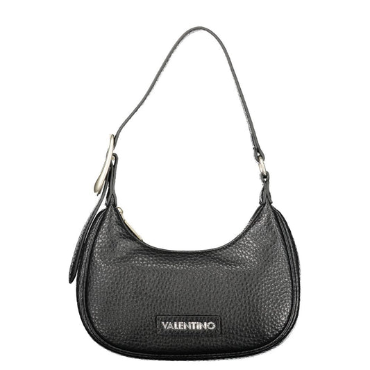 Mario Valentino Black Polyurethane Women Shoulder Bag 1728,67403481248,Bags,Black,Handbags - Bags,Mario Valentino,New with tags,Women
