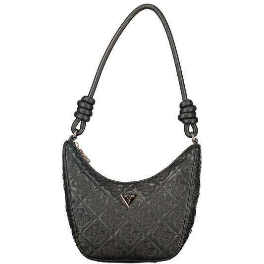 Guess Jeans Black Polyurethane Women Handbag 1728,67403481248,Bags,Black,Guess Jeans,Handbags - Bags,New with tags,Women