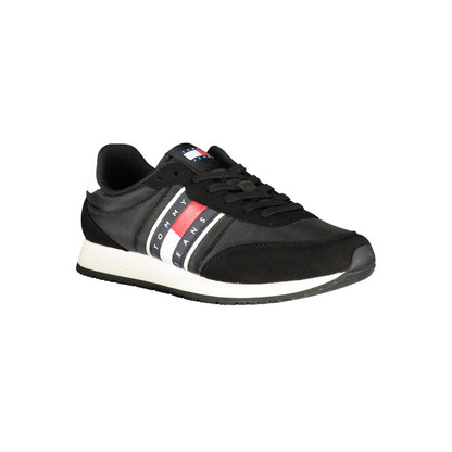Tommy Hilfiger Black Polyurethane Men Sneaker 1728,67403481248,Athletic - Sneakers - Shoes,Black,EU40/US7,EU42/US9,EU43/US10,EU44/US11,EU45/US12,EU46,Men,New with tags,Shoes,Sneakers - Shoes,Tommy Hilfiger