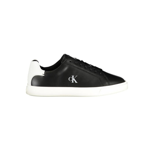 Calvin Klein Black Polyurethane Women Sneaker 1728,67403481248,Athletic - Sneakers - Shoes,Black,Calvin Klein,EU36/US6,EU37/US7,EU38/US8,EU39/US9,EU40/US10,New with tags,Shoes,Sneakers - Shoes,Women