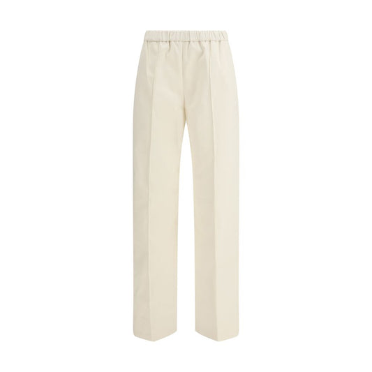 Fabiana Filippi Beige Cotton Casual Pants 1728,72470364320,Beige,Casual Pants - Pants - Clothing,Clothing,Fabiana Filippi,IT40 | M,IT44 | L,New with tags,Pants - Clothing,Women