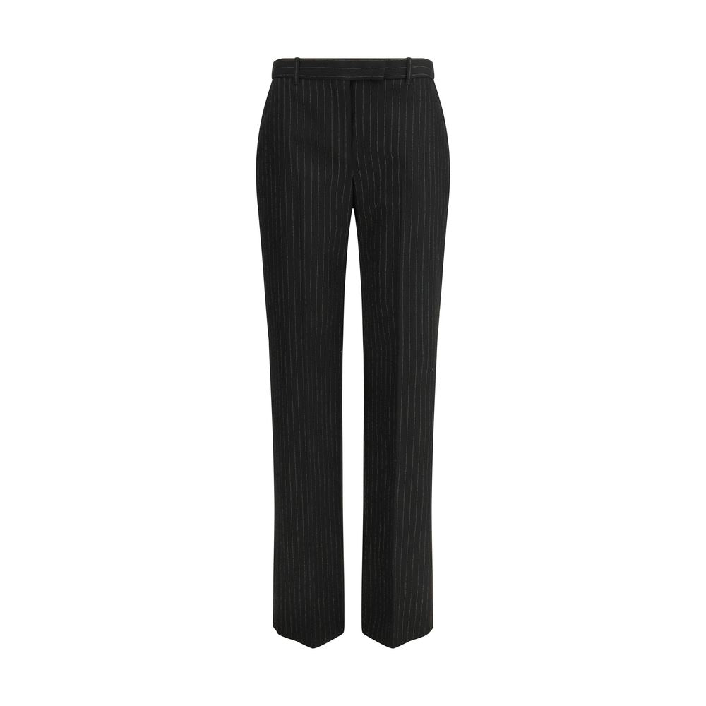 Alexander McQueen Black Wool Dress Pants 1728,72470364320,Alexander McQueen,Black,Clothing,Dress Pants - Pants - Clothing,IT42 | L,New with tags,Pants - Clothing,Women