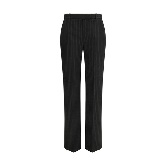 Alexander McQueen Black Wool Dress Pants 1728,72470364320,Alexander McQueen,Black,Clothing,Dress Pants - Pants - Clothing,IT42 | L,New with tags,Pants - Clothing,Women