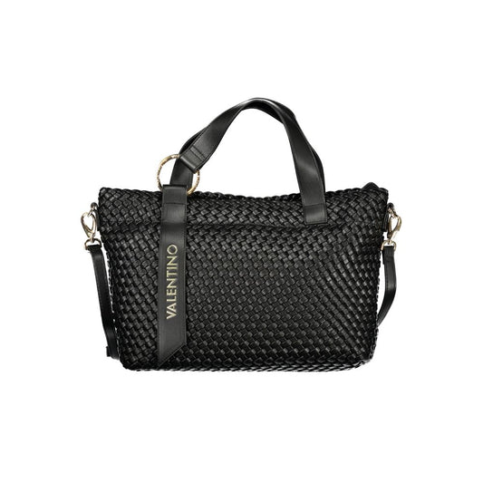 Mario Valentino Black Polyurethane Women Handbag 1728,67403481248,Bags,Black,Handbags - Bags,Mario Valentino,New with tags,Women