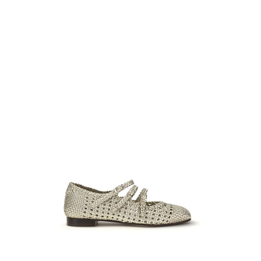 Carel Paris Silver Calf Leather Bos Taurus Ballet Flats 1728,72470364320,Ballet Flats - Flats - Shoes,Carel Paris,EU36.5/US6.5,EU36/US6,EU37.5/US7.5,EU37/US7,EU38/US8,EU39/US9,EU40/US10,EU41/US11,Flats - Shoes,New with tags,Shoes,Silver,Women