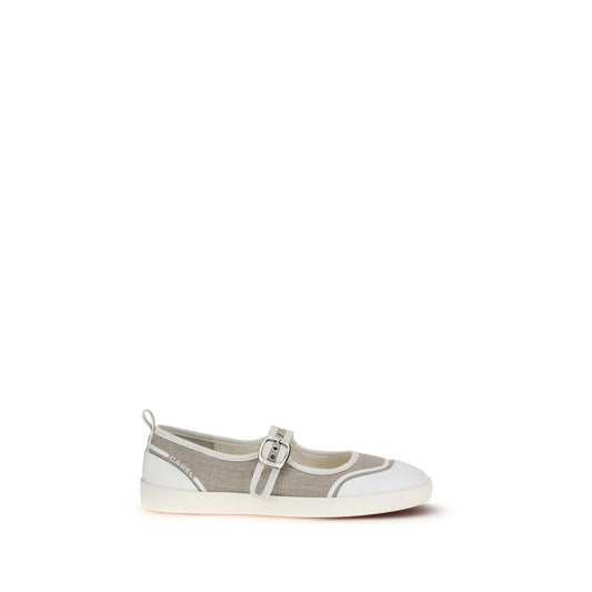 Carel Paris Beige Cotton Ballet Flats 1728,72470364320,Ballet Flats - Flats - Shoes,Beige,Carel Paris,EU36/US6,EU37/US7,EU38/US8,EU39/US9,EU40/US10,EU41/US11,Flats - Shoes,New with tags,Shoes,Women