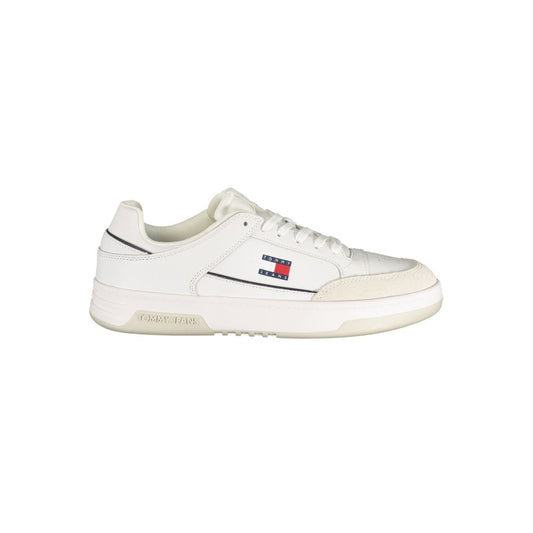 Tommy Hilfiger White Polyurethane Men Sneaker 1728,67403481248,Athletic - Sneakers - Shoes,EU40/US7,EU41/US8,EU42/US9,EU43/US10,EU44/US11,EU45/US12,EU46,Men,New with tags,Shoes,Sneakers - Shoes,Tommy Hilfiger,White